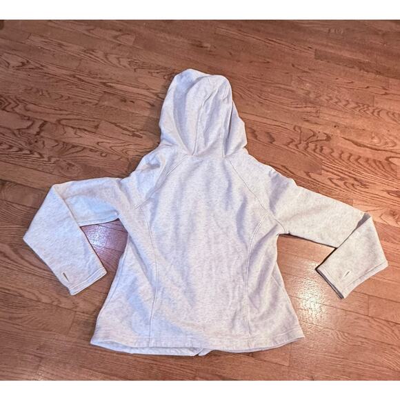 Under Armour Women’s Asymmetrical Zip-Up Hoodie Cream / Off-White – Size XL - Picture 5 of 8